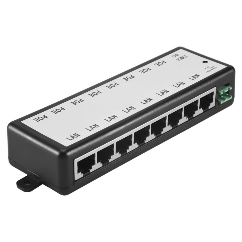 Power Over Ethernet - Iniettore PoE B03B-8 Porte, Splitter PoE
