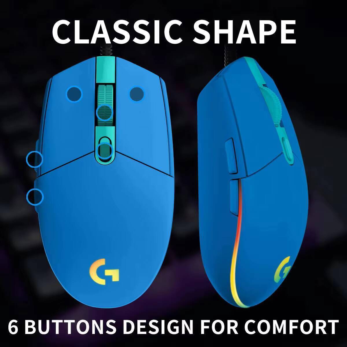 Mouse da gaming Logitech G203  - Logitech Mouse G203 recensione e prezzo