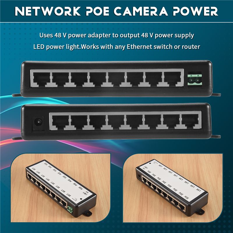 Iniettore PoE B03B-8 Porte, Sp - Power Over Ethernet recensione e prezzo